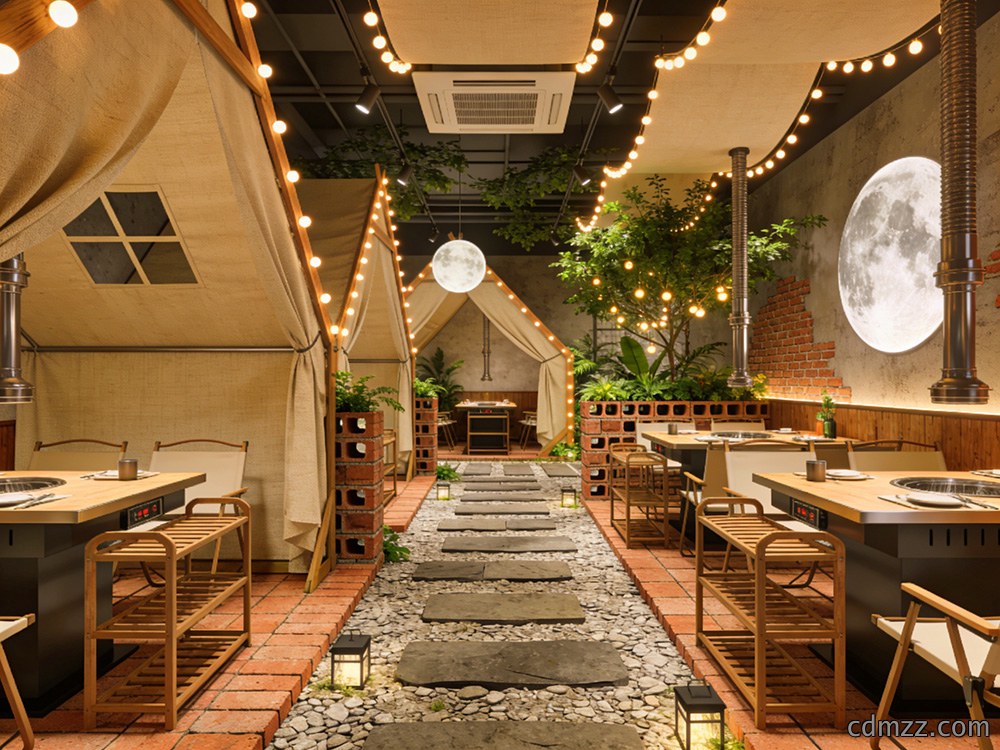 轻露营/韩式街头风烤肉店