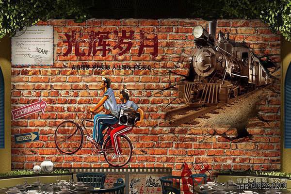 忆青春主题餐厅如何装修设计？