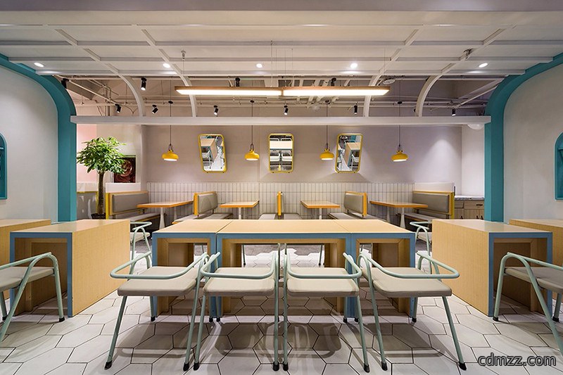 网红面食门店装修效果图