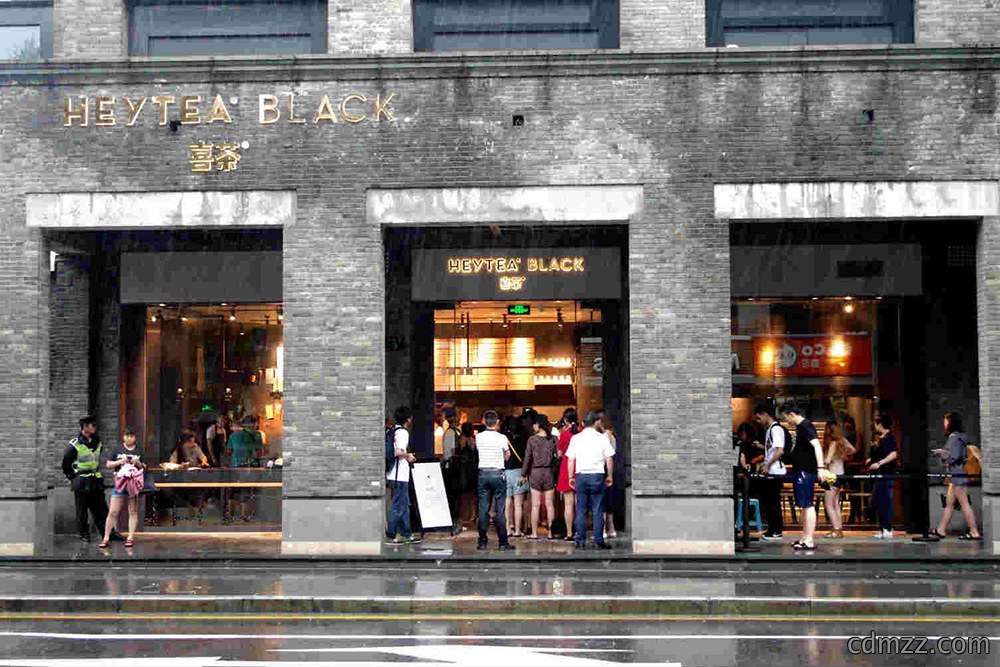喜茶奶茶店门店装修图片