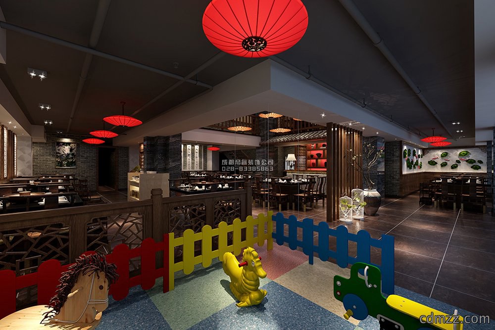 特色老火锅餐厅装修效果图